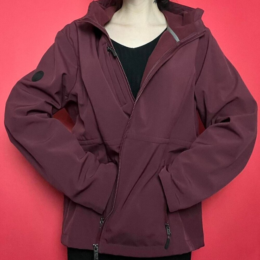Nautica / Burgundy windbreaker feel zip up jacket ❤️🩶​​​​​